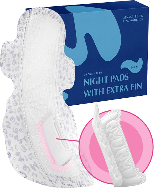 MAMARISSA Night Pads Size 5 Maxi Pad with FIN rear protection and packaging