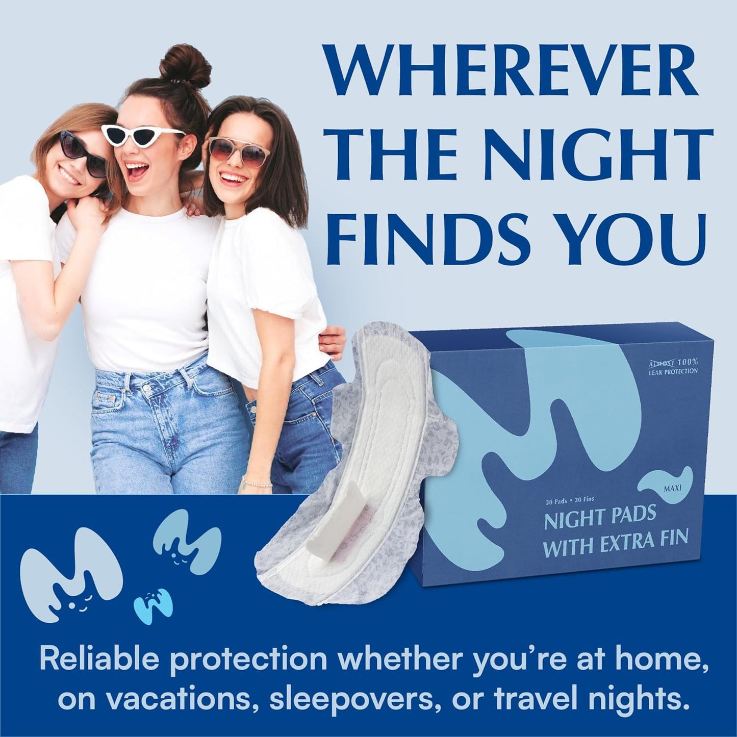 MAMARISSA night pads - reliable overnight protection for home, vacations, and travel
